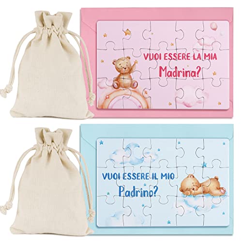 Bomboniera battesimo per padrino madrina, idea regalo battesimo per