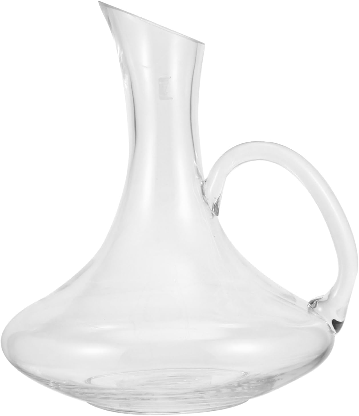 Zerodeko Transparent Glass Wine Dispenser Decanter with Handle Multipurpose Wine Container for Easy Pouring and Serving Smooth Surface for Convenient Cleaning Gift