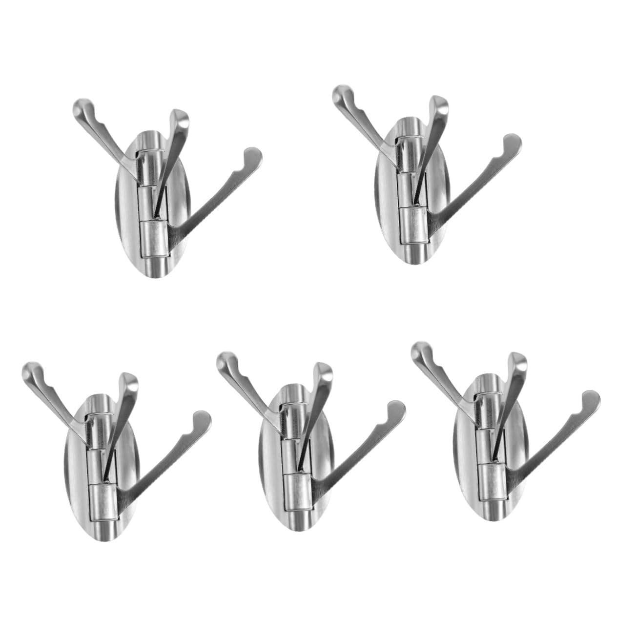 SHINEOFI 5 Piezas Gancho De Metal Giratorio Ganchos De Baño Bath Gancho Giratorio Para Montaje En Pared Ganchos Colgantes Gancho Para Colgar Toallas Ganchos Para Ropa Aleación De Zinc