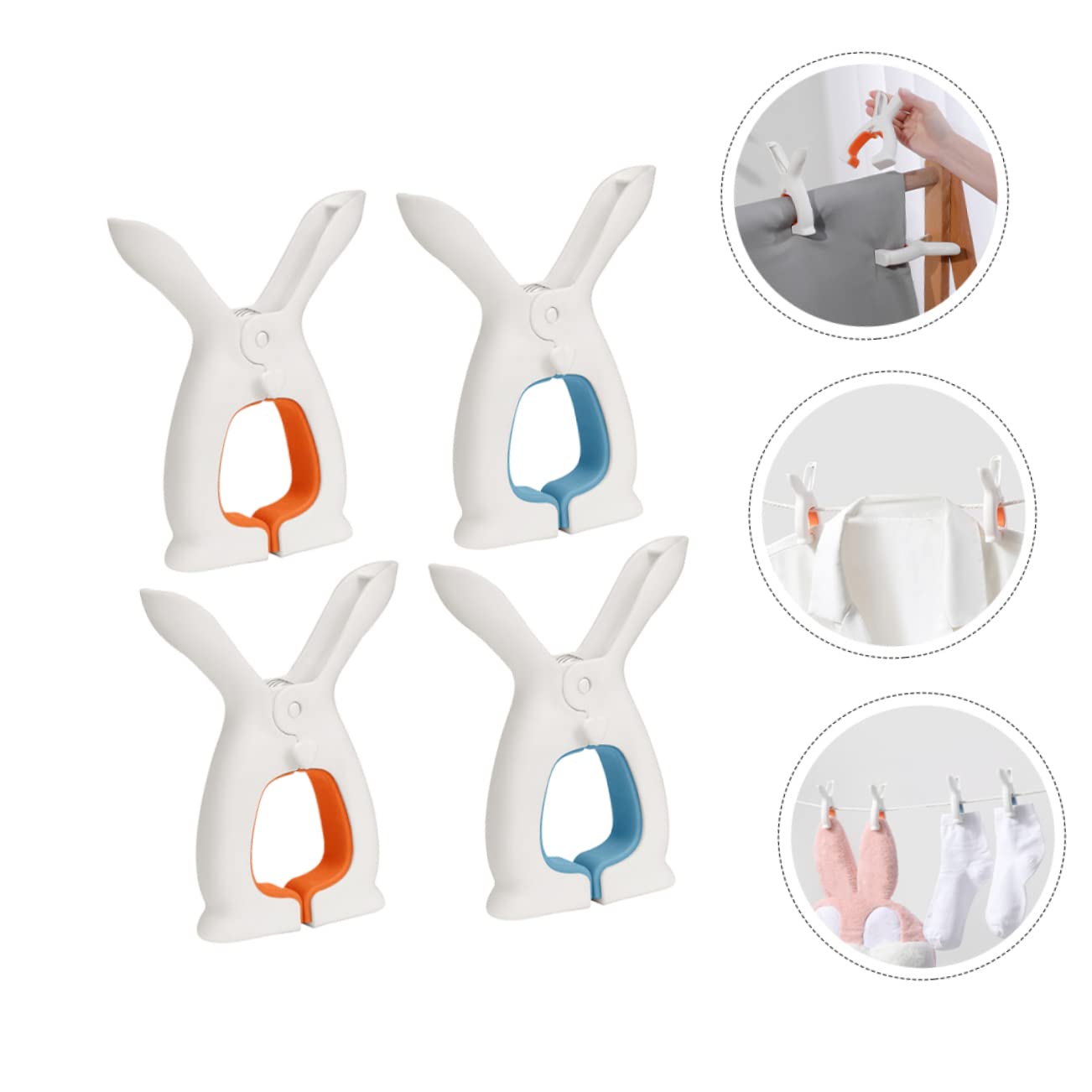 Zerodeko 20pièces Pince à Linge Anti-Vent Clips De Fixation pour Serviettes Et Vêtements Polyvalents pour Séchage Extérieur Et Intérieur Design Léger Et Pratique Couleur Bleue