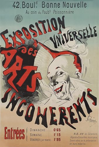 Tableaux sur toile Jules Chéret Exposition Universelle 60x90cm art moderne
