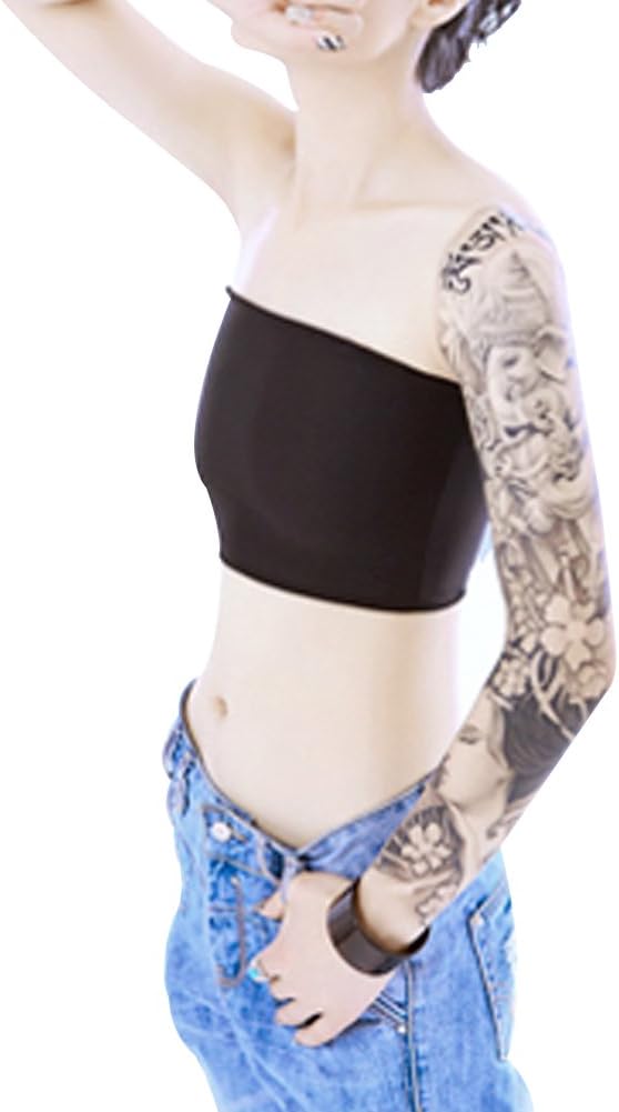 Women's Strapless Short Chest Binder Tube Top for Tomboy Lesbian