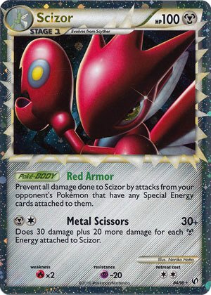 SCIZOR HOLO 10/75 ハッサム 英語版 ポケットモンスター Scizor (10