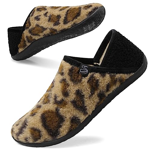 Image of Spesoul Fuzzy House Slippers for Women Men Indoor Closed Back Lightweight Cozy Faux Furry Lining Barefoot House Shoes Slipper Socks for Bedroom Home Office Yoga Outdoor Walking Shoes