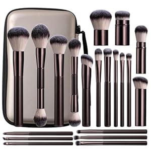 BS-MALL Makeup Brushes Set Pro – 22 Pcs Foundation Concealer Blush Eyeshadow Brush with Portable Cosmetic Case for Travel & Events