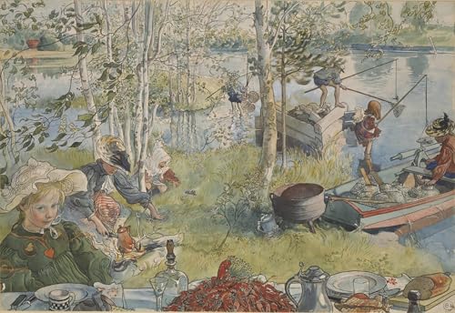 Lienzo de Carl Larsson de alta calidad y 60x90cm para decoración elegante de interiores