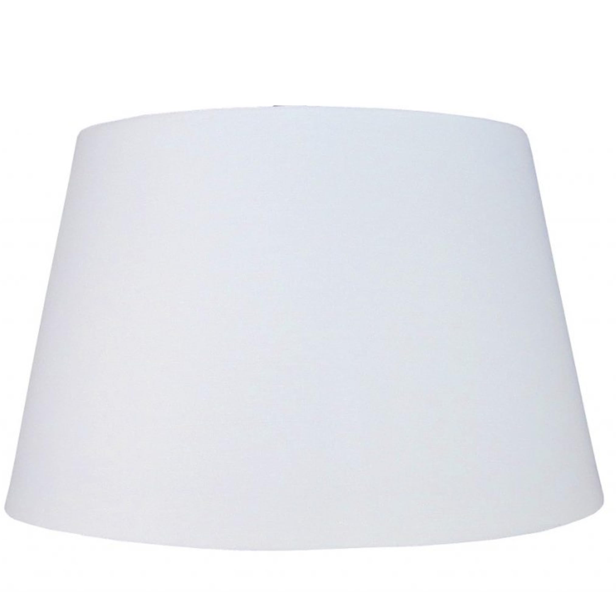 Loxton Lighting White Cotton Drum Shade –10 Inch Easy Fit Es/Bc Shade For Living Rooms, Bedrooms, Hallways And Kitchens (White)