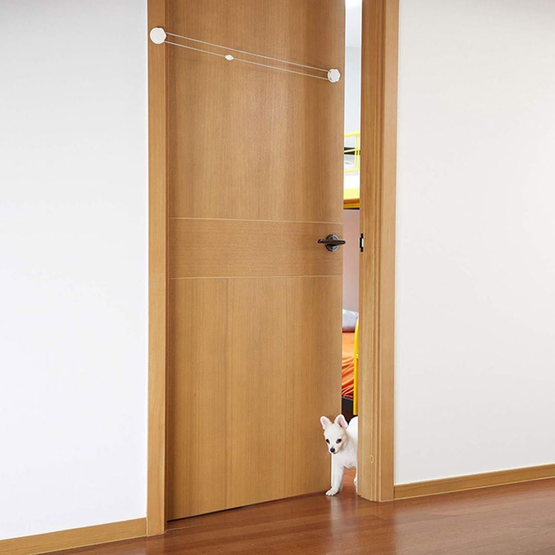 Pet Door Opener Automatic Easy Gate Pets Room Entry Exit for Training Dogs Cats, Pets Free Access Entry Exit