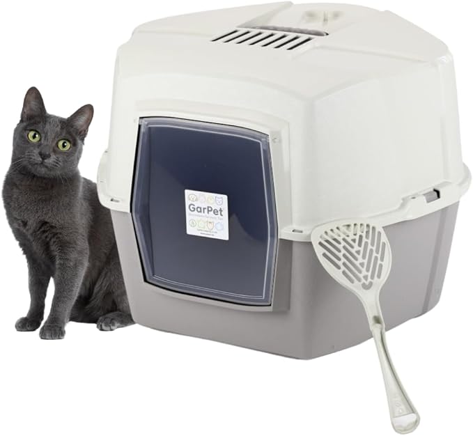 Große Eck Katzentoilette Katzenklo Ecke mit Deckel XXL Jumbo