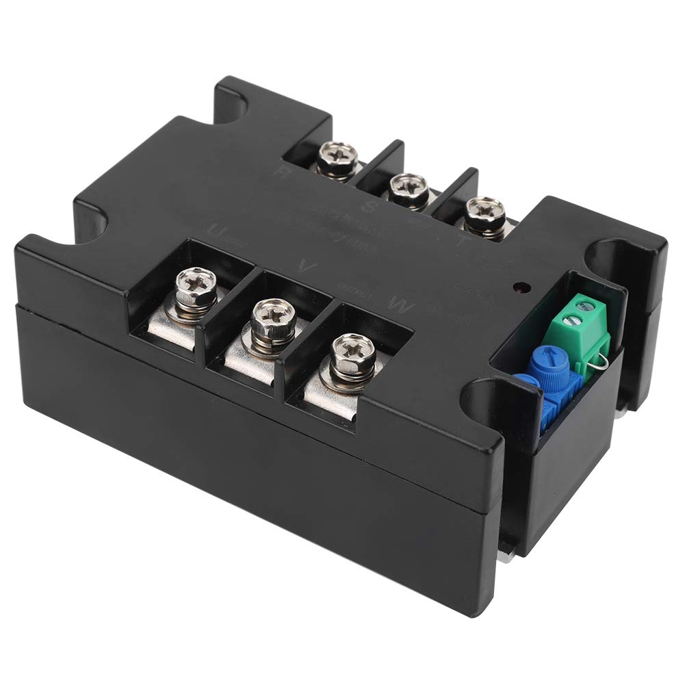 Controller Motore, Scheda di Avviamento Motore Controller Soft Start, TSR-30WA-R1)3KW) Controller Motore Elettrico Trifase, Base in Alluminio per Modulo Mulino a Sfere (modulo