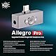 Linsoul Kiwi Ears Allegro Pro Aufgerüsteter IEM-Kopfhörer-DAC/AMP, USB C zu 3,5/4,4mm Ausgang Unterstützt PCM bis zu 32bit/384kHz DSD128/DSD64, Zwei ES9603-Verstärker für Smartphones/PC/Laptops