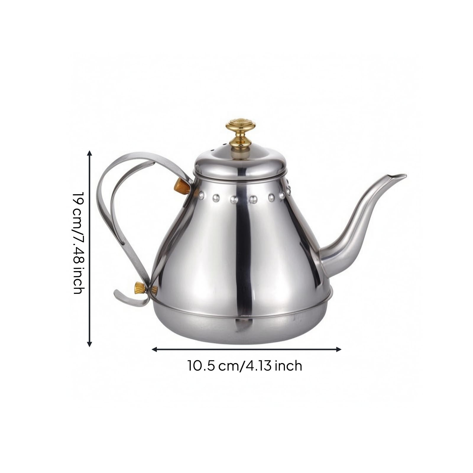 Pot à Cvercle Ergonomique Col, Anti-, Récipient, pr Cuisine, Argent, 1.8L