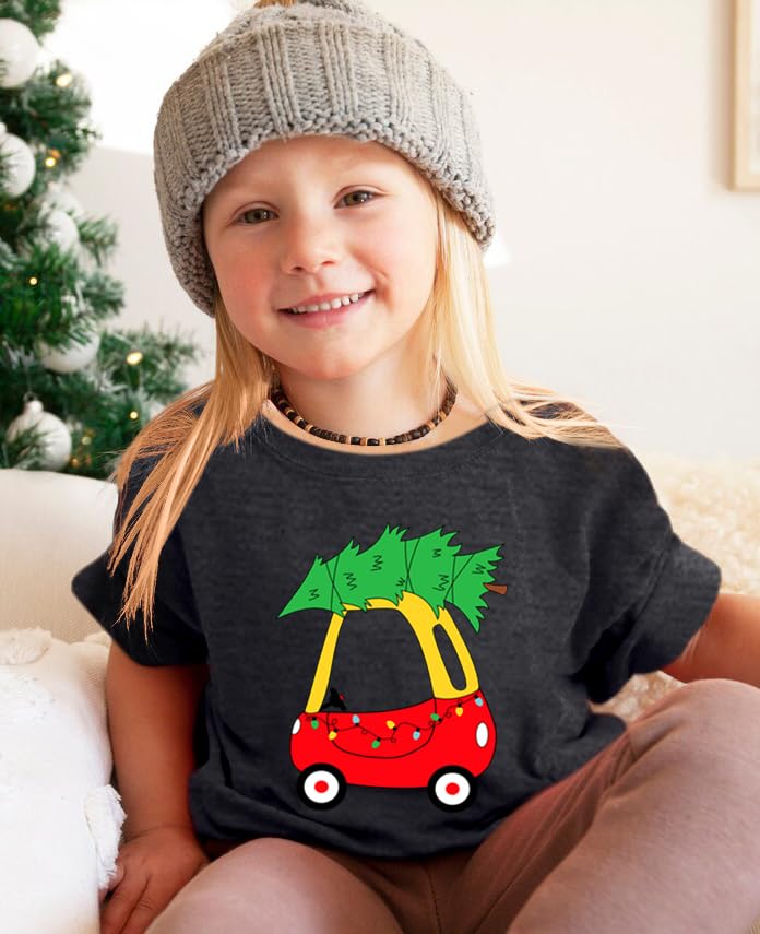 Toddler Christmas Shirt Boys Girls Christmas Tree Shirts Merry Christmas Tshirts Xmas Holiday Short Sleeve Tops2