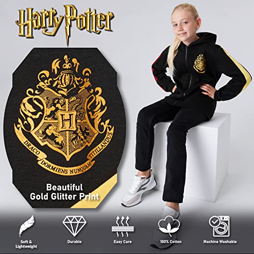 Sweat Harry Potter zippé filles en maille douce à capuche protectrice