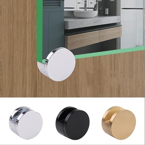 Miniatura 3 de 4 clips de vidrio de aluminio, abrazadera de vidrio de aluminio, clips de montaje de espejo, mini soporte de espejo, clips de soporte de pared para