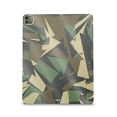 Image of MightySkins Carbon Fiber Skin Compatible with Apple iPad Pro 12.9 inch M2 6th Gen (2022) Full Wrap Kit - Polygonal Camo | Protective Durable Textured Carbon Fiber Finish | Easy to Apply | Made in The USA