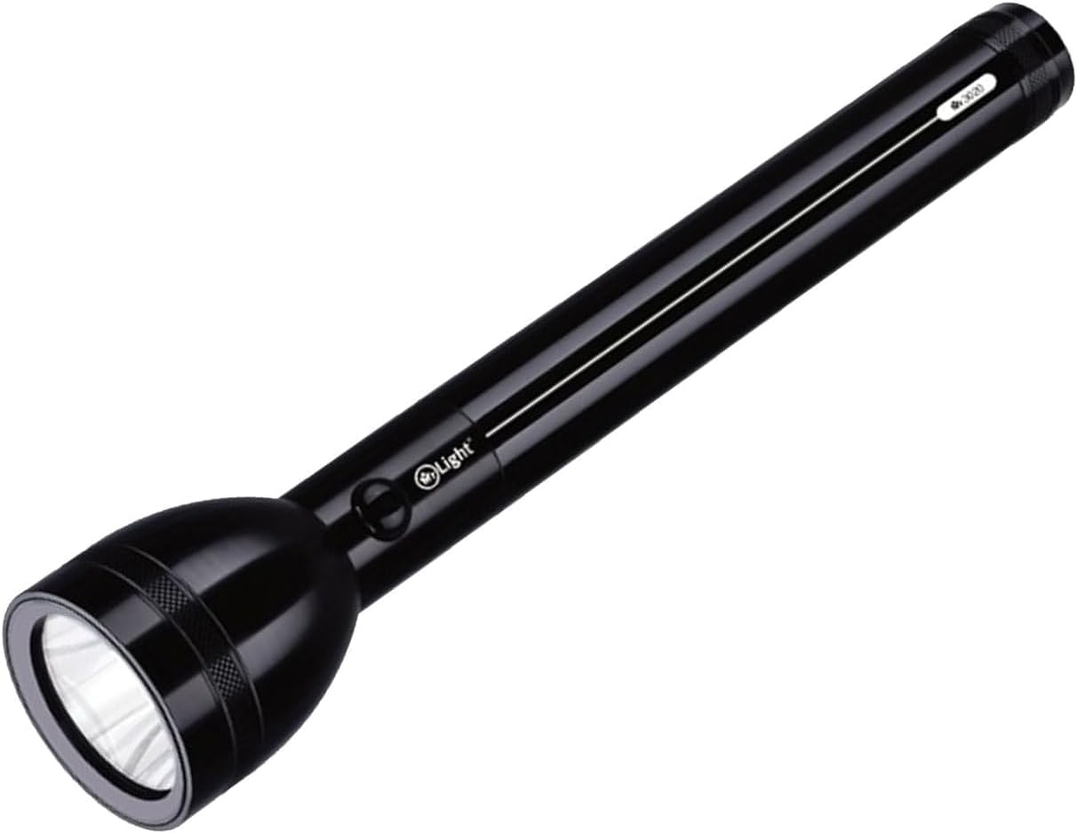 Mr. Light Rechargeable LED Flashlight, 3000m Coverage with 5 Hours Runtime,4000mAh Battery, Water Resistant Torch Light with Unbreakable Lens- MR3020