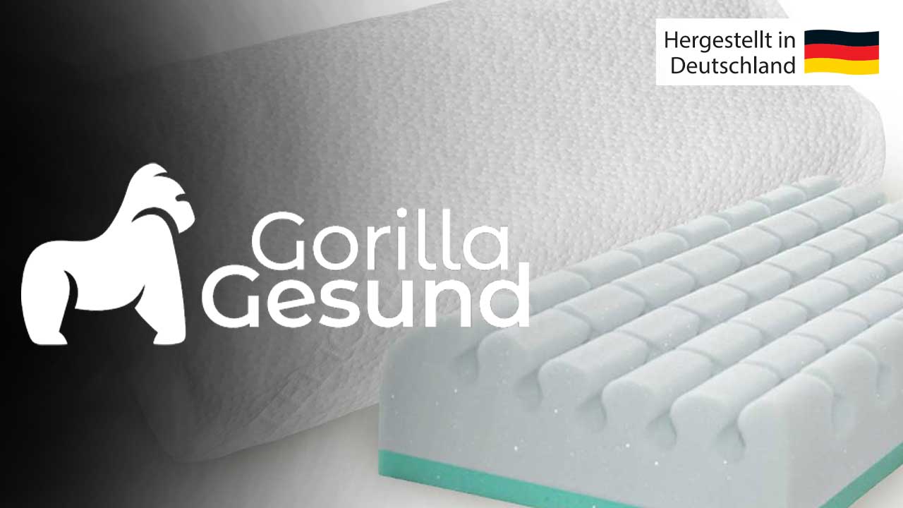 Cuscino cervicale ortopedico in memory foam, profilo cubico, altezza regolabile con strato rimovibile