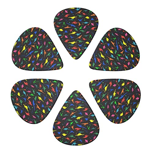 Cute Dinosa Lot de 6 médiators pour guitare acoustique, guitare électrique, basse, ukulélé – fins, moyens et épais. - Les Beatles, Paul McCartney, John Lennon, RIngo Starr, George Harrison Cute Dinosa Lot de 6 médiators pour guitare acoustique, guitare électrique, basse, ukulélé – fins, moyens et épais. – Image 5