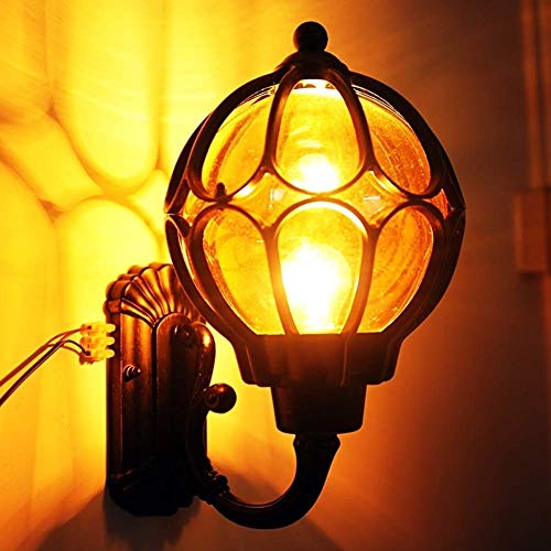 Lampe de mur d'extérieur rétro éclairage de cour pavillon design vintage E27 - 7