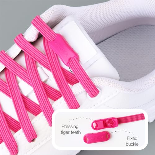 booyckiy no tie elastic shoelaces for kids adults adjustable tieless shoe lace