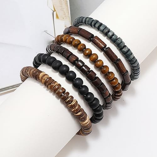 Gothic Bracelet Adjustable Punk Braided Leather Multilayer Grunge Set Bracelets Emo Metal Cuff Wrap Bangles Meaningful Gift2