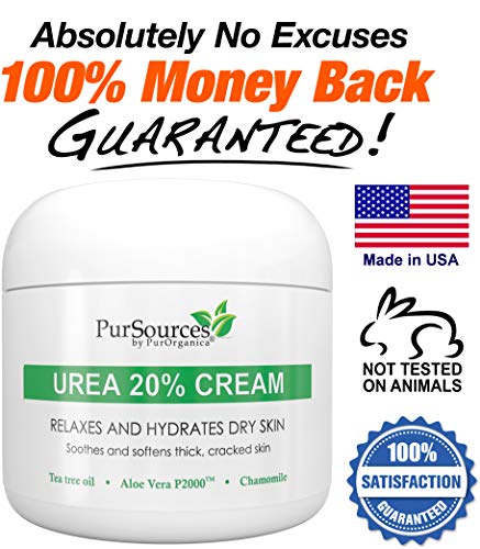 PurOrganica Urea 20% Healing Cream 4 oz - Best Callus Remover - Moisturizes and Rehydrates Hands, Feet and Knees to a Healthy Appearance - Soothes and Softens Thick, Cracked, Rough Dead and Dry Skin - Thumbnail 6