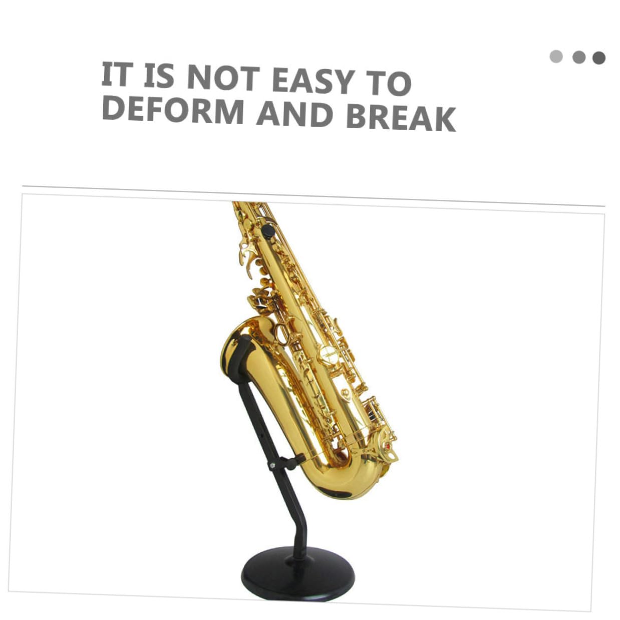 Toddmomy Kompakter Faltbarer Saxophonständer mit Schonendem Schwammhalter Stabiler Konstruktion Leicht und Tragbar für Alto und Tenor Saxophone Praktisches Zubehör für Musiker und Bühne