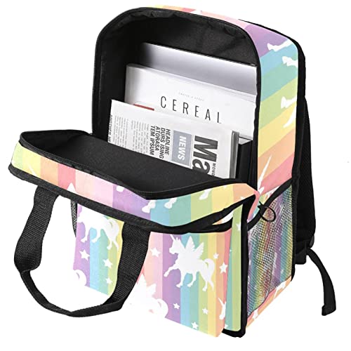 Sac à dos licorne arc-en-ciel pour garçon multicolore 35cm