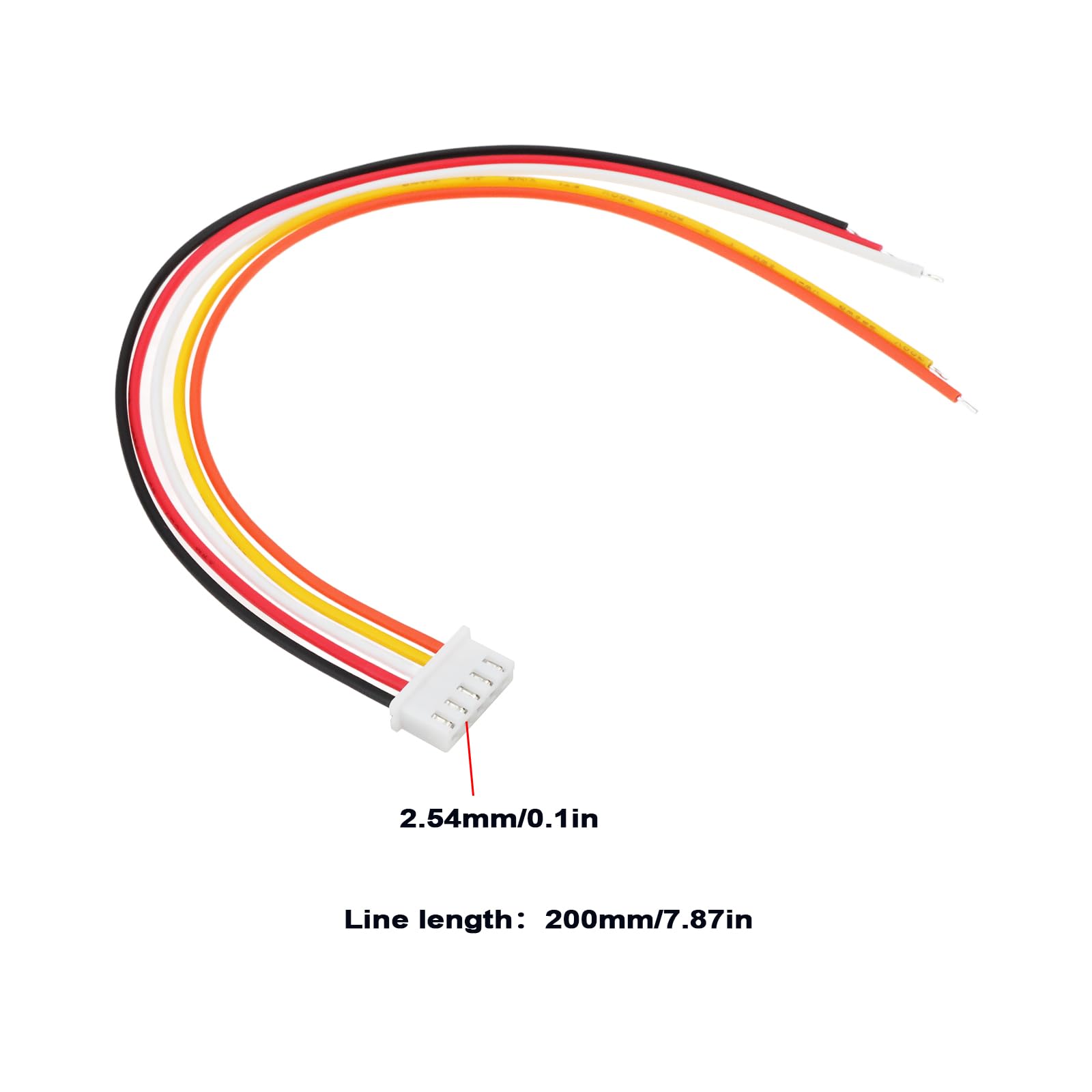 1 Conector de Entrada de Alto Nivel para Altavoz de Coche 5 Pines JST 2,54 Mm 22 AWG Compatible con JL Audio JX250 JX360 JX400 JX500 JX1000 20 Cm