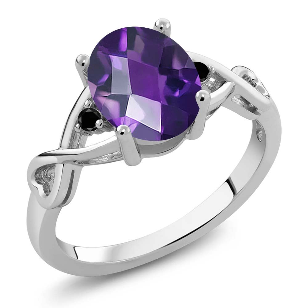 【GEM STONE KING】アメジスト リング レディース 指輪 14号 GEM STONE KING】アメジスト リング レディース 指輪 14号