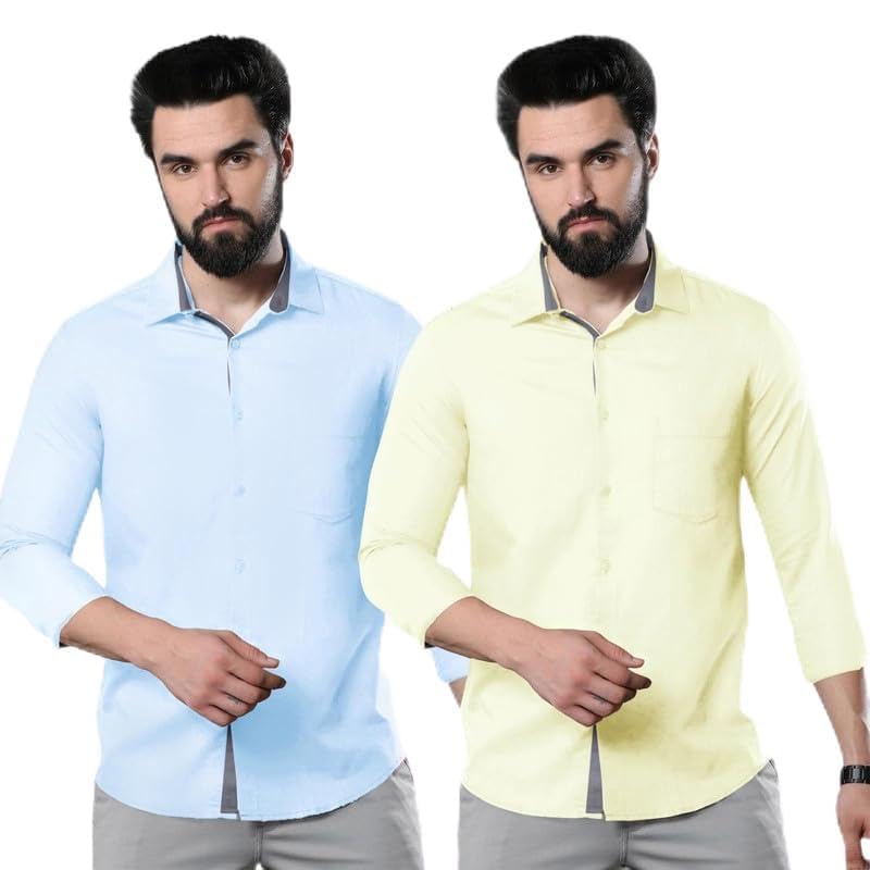Chemise été homme col roulé coton Pinkmint : le confort absolu en lot de 2