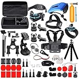 【Correa para la cabeza y correa para el pecho】 Accesorios adecuados Hero Fusion Max / Session Xiaomi AKASO Crosstour Apeman Action Camera. La correa antideslizante para la cabeza ayuda a colocar la cámara en la frente, lo que proporciona un ángulo y un horizonte más amplios. El cinturón con correa del arnés para el pecho y la hebilla de gancho en J de superficie vertical ayudan a que su cámara de acción tenga un disparo y grabación constante en el pecho.