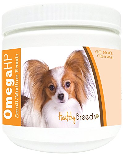 Image of Healthy Breeds Papillon Omega HP Fatty Acid Skin and Coat Support Soft Chews 60 Count