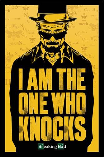 Poster Breaking Bad - I am the one who knocks - manifesto risparmio, cartellone XXL in formato 61 x 91.5 cm