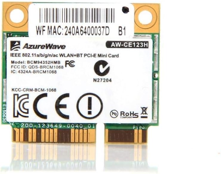 Wireless Adapters Card for Broadcom BCM94352HMB Azurewave AW-CE123H 802.11ac WIFI 867Mbps АС Bluetooth bt 4.0 Combo mini Card