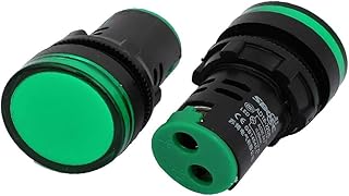 New Lon0167 2 Pcs Featured ACDC 24V 22mm reliable efficacy Mount Dia Round Indicator Pilot Green Light Signal Lamp(id:267 a9 9c 508)