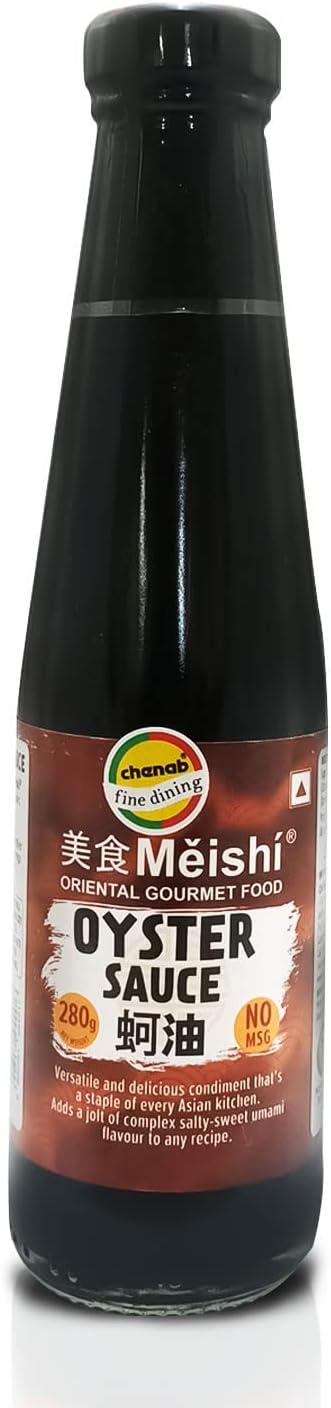 Meishi Oyster Sauce, 280 Gm | Stir Fry Cooking Sauce | Slightly Sweet And Salty Umami Taste | No Msg