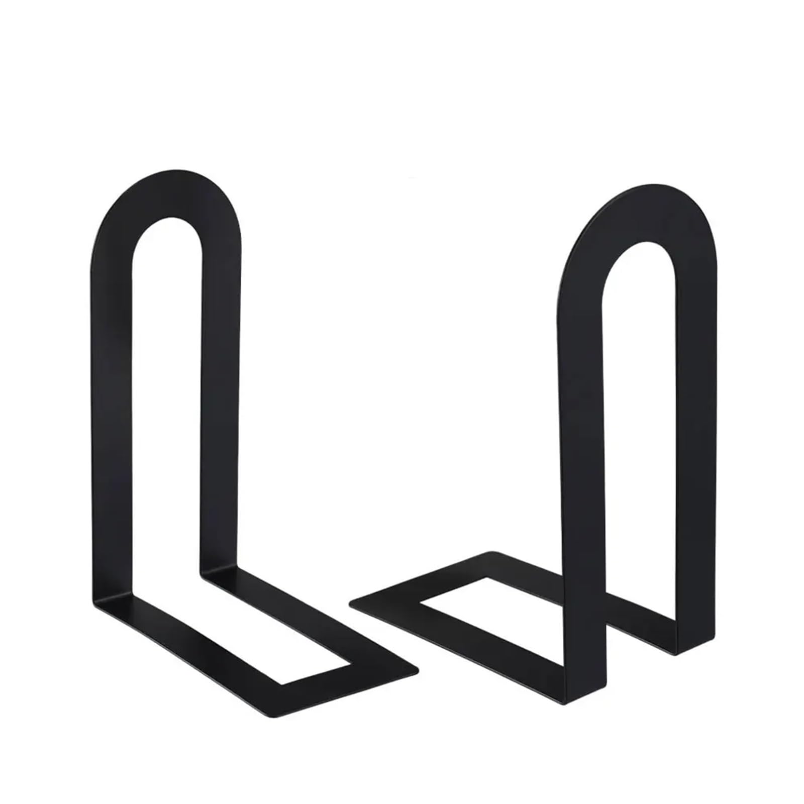 4Pcs Metal Desk Bookends L-Shaped Thickened Book Holder for Book