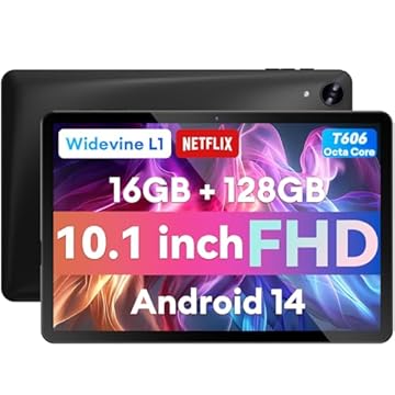 Alphawolf Tablet Android de 10 polegadas, tela FHD 1920 * 1200, 16GB RAM 128GB ROM Processador Octa Core, Widevine L1, tablet WiFi 2.4G/5G Android 14