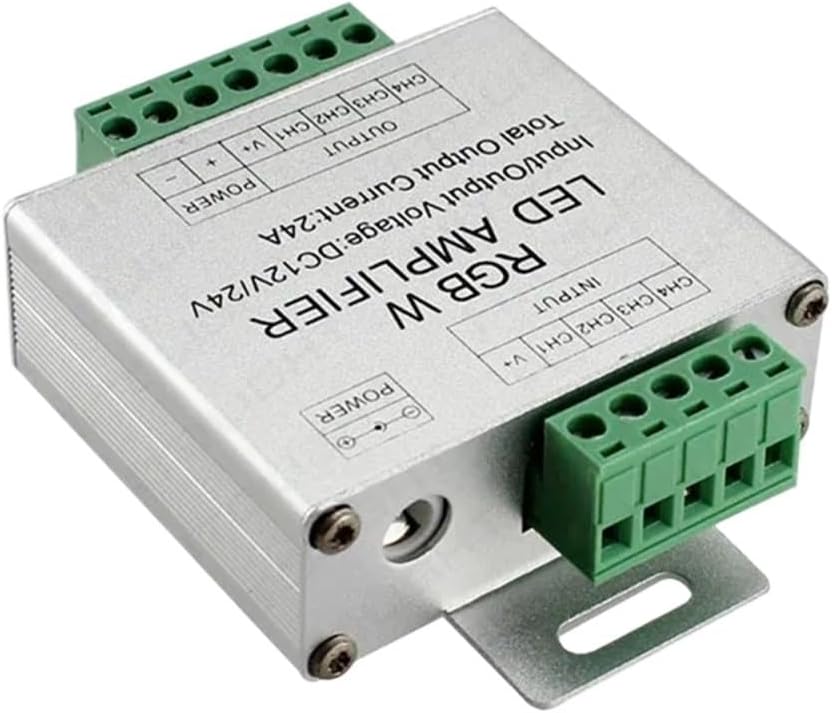 DC12V 24V 24A RGBW アンプ RGBW アルミアンプ 6A * 4 チャンネル 5050 RGBW LED ストリッ