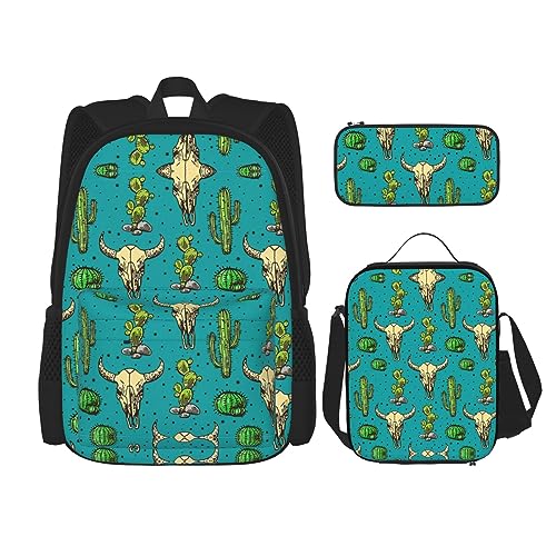 Sac à dos de voyage léger peau de vache résistant avec kit déjeuner