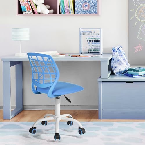 FurnitureR Home Office Stuhl Ergonomischer justierbarer Höhendreher Rolling Computer Executive Stuhl für Home Office ArbeitszimmerCandy Blau