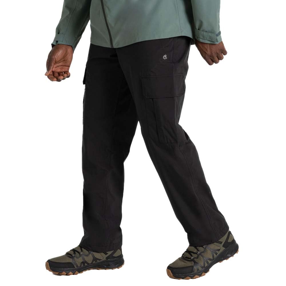 Craghoppers Men's Black Waterproof Indus Cargo Trousers Size: 34R