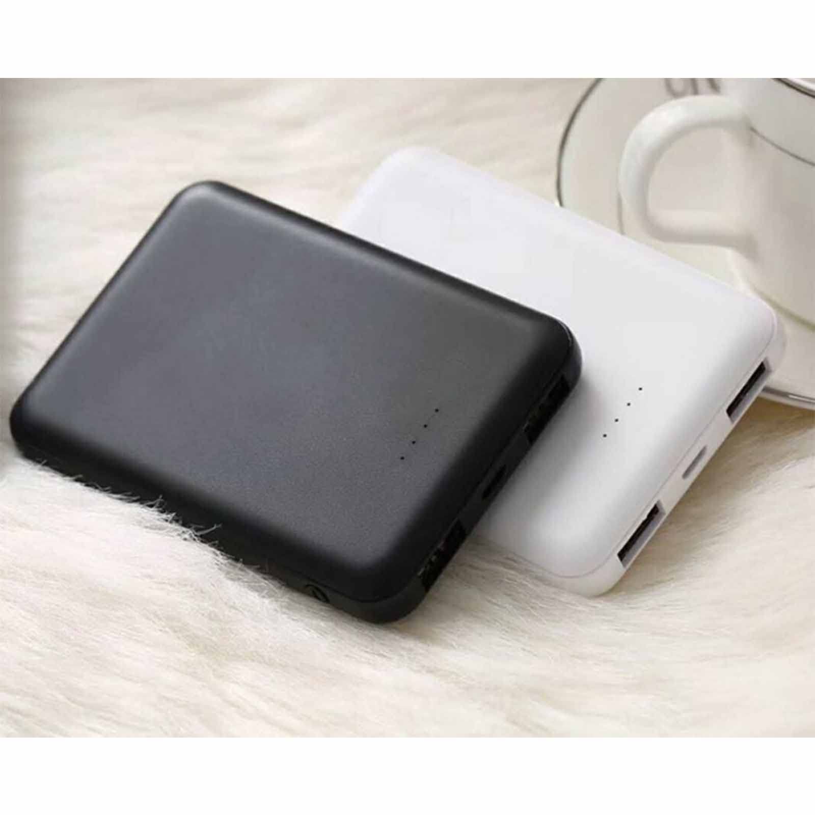 Power Bank, 5000mAh /10000mAh Cargador Portátil De Alta Capacidad Carga Rápida con 3 Salidas Y Entrada Tipo C Paquete De Batería Externa con 4 Luces LED Ultra Compacto(White,5000mAh)