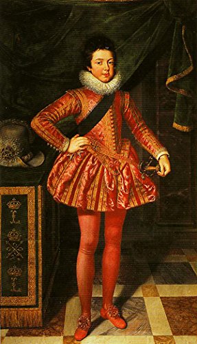 Louis XIII de France peinture à l'huile portrait d'enfant royal Frans Pourbus art nostalgie