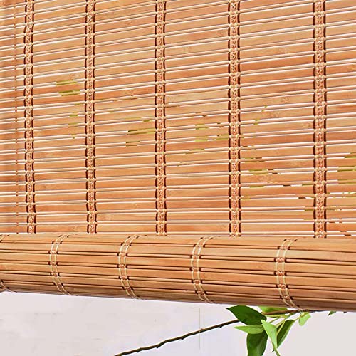 Pare-soleil d'extérieur abrité en bambou respirant et store romain naturel