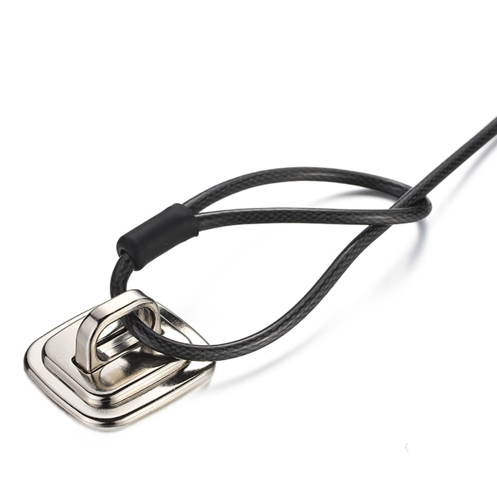 DIIOOMIEEU Anti-Theft Security Base Plate Zinc-Alloy Electroplated Bright Computer Lock Fixed Base Desk Mount Accessory