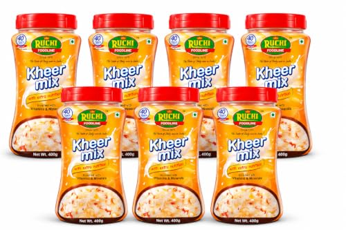 Image of Ruchi Instant Kheer Mix | Sweet Dish Dessert Mix | Creamy Indian Rice Kheer (2800g (400g x7))