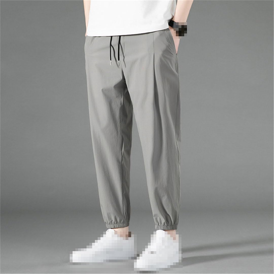 Pantalones De Verano para Hombre Pantalones Elásticos Casuales Pantalones De Gran Tamaño